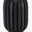 Sahana Black Ribbed Slim Wood Table Lamp