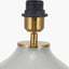 Juno Sage and Mist Ombre Glass Table Lamp with Edward 30cm Pistachio Green Linen Cylinder Lampshade