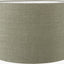 Juno Sage and Mist Ombre Glass Table Lamp with Edward 30cm Pistachio Green Linen Cylinder Lampshade