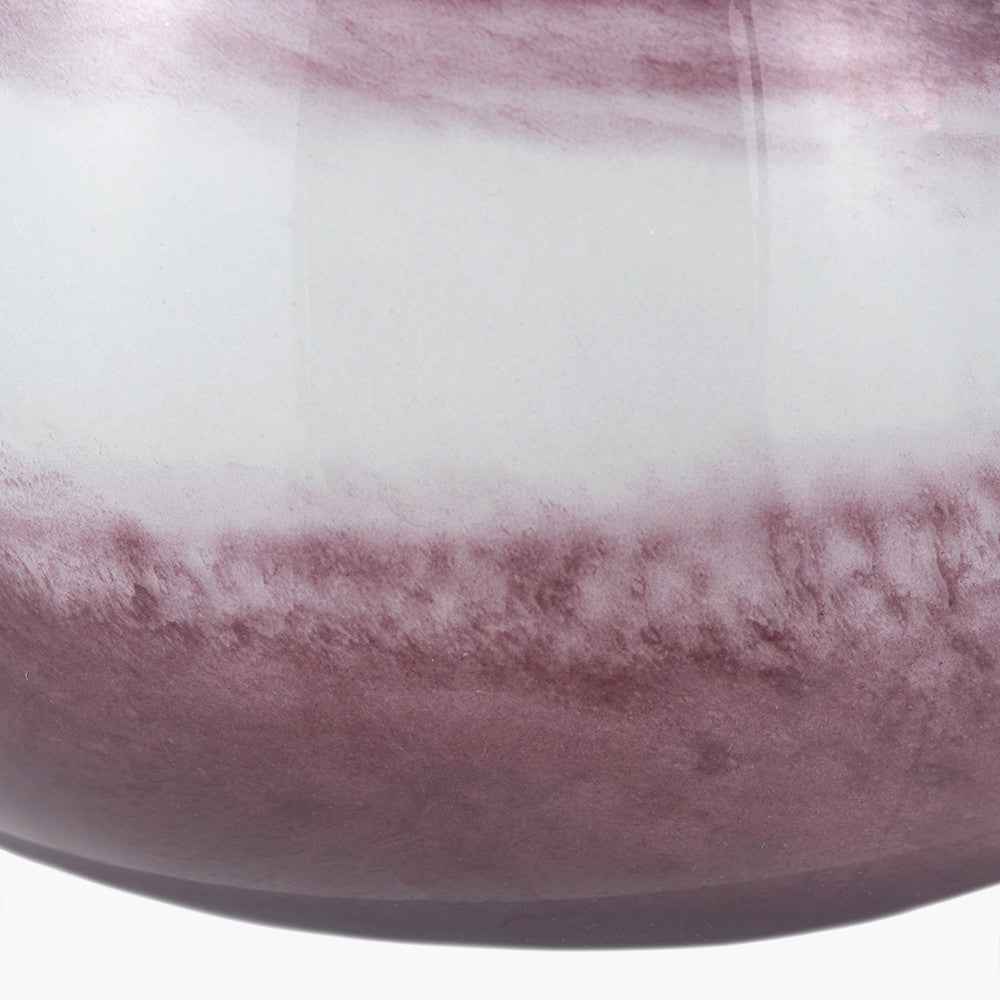 Juno Deep Plum Ombre Glass Table Lamp