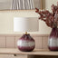 Juno Deep Plum Ombre Glass Table Lamp