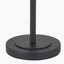 Clara Ribbed Glass Black Metal Round Table Lamp