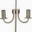 Seraphine Matt Antique Brass Metal and White Cotton Mix Scallop Shaded Table Lamp