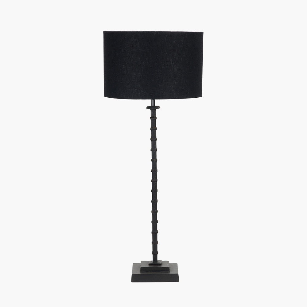 Everett Ribbed Metal Stick Table Lamp Base