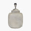 Raj Stone Grey Hammered Metal Urn Shaped Lamp Base