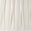 Raj Charcoal Grey Hammered Metal Urn Shaped Lamp Base with Odette 40cm White Linen Cotton Slub Pinch Pleat Tapered Lampshade