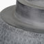 Raj Charcoal Grey Hammered Metal Urn Shaped Lamp Base