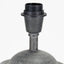 Raj Charcoal Grey Hammered Metal Urn Shaped Lamp Base