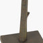 Bali Verdi Gris Metal Palm Tree Table Lamp Base with Edward 40cm Natural Linen Cylinder Lampshade