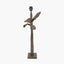 Bali Verdi Gris Metal Palm Tree Table Lamp Base