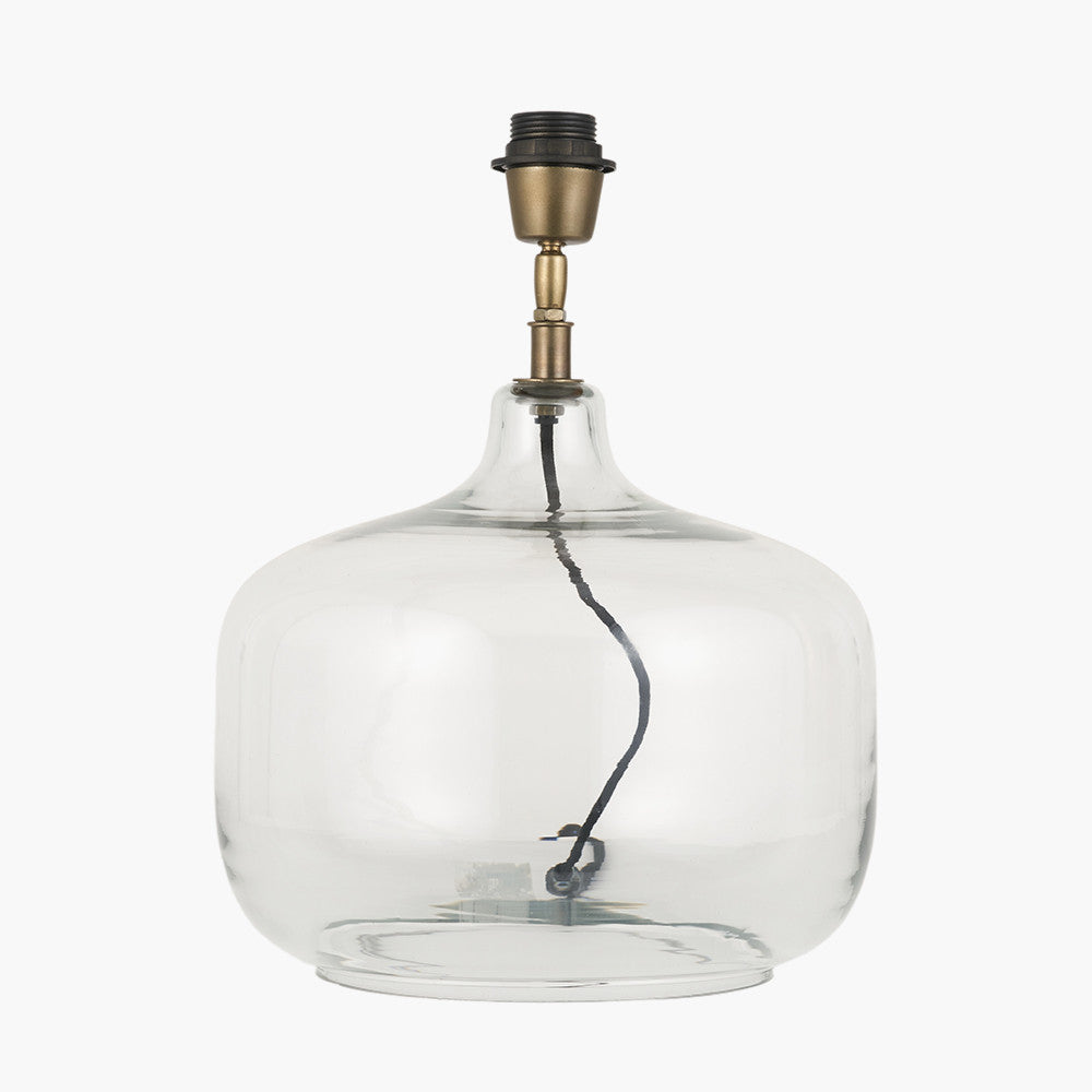 Corby Clear Glass Table Lamp Base