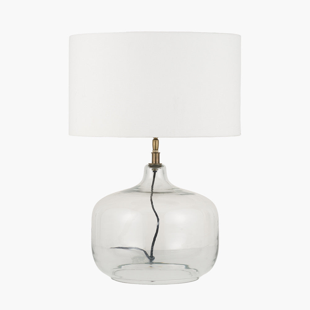 Corby Clear Glass Table Lamp Base