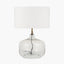 Corby Clear Glass Table Lamp Base