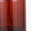 Palmo Amber Glass Bottle Table Lamp Base with Edward 35cm Natural Linen Cylinder Lampshade