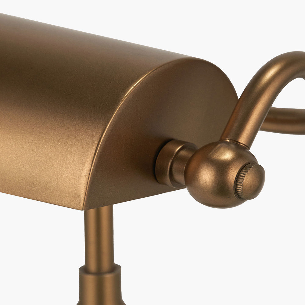 Ashford Antique Brass Metal Bankers Table Lamp
