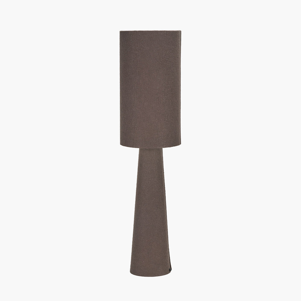 Mirissa Bitter Chocolate Slubby Handloom Fabric Table Lamp