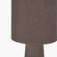 Mirissa Bitter Chocolate Slubby Handloom Fabric Table Lamp
