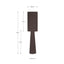 Mirissa Bitter Chocolate Slubby Handloom Fabric Table Lamp