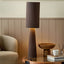 Mirissa Bitter Chocolate Slubby Handloom Fabric Table Lamp
