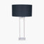 Langston Nickel Metal Column Table Lamp - Base Only