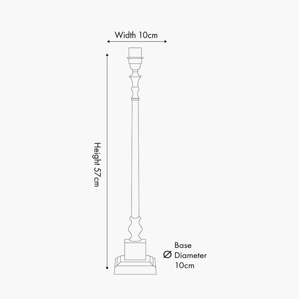 Claudius Gold Metal Stick Table Lamp - Base Only