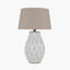 Gaudi White Stoneware Geometric Table Lamp - Base Only