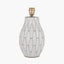 Gaudi White Stoneware Geometric Table Lamp - Base Only