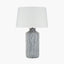 Bude Blue and White Stripe Stoneware Table Lamp - Base Only