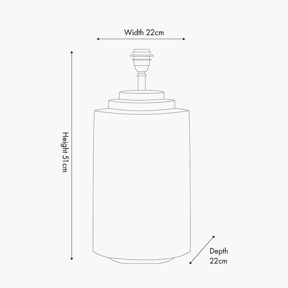 Zuri Large Antique Brass Metal Pot Table Lamp - Base Only