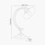 Kensington Nickel Metal Arched Arm Task Table Lamp