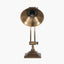 Kensington Antique Brass Metal Arched Arm Task Table Lamp