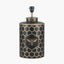 Black Honeycomb Hand Painted Metal Table Lamp - Base Only