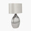 Gemini Silver Etched Ceramic Table Lamp