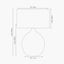 Gemini Silver Etched Ceramic Table Lamp