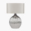 Gemini Silver Etched Ceramic Table Lamp