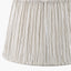 Captiva Grey Wash Mango Wood Table Lamp Base with Thiago 35cm Natural Stripe Mushroom Pleat Tapered Lampshade