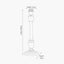 Captiva Vintage Grey and White Wash Mango Wood Table Lamp - Base Only