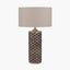 Orissa Tall Wooden Diamond Table Lamp