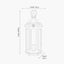 Adaline Antique Grey Wood Lantern Table Lamp