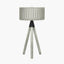 Rabanne Slatted Antique Wood Tripod Table Lamp
