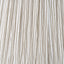 Captiva Antique Black Mango Wood Table Lamp Base with Thiago 35cm Natural Stripe Mushroom Pleat Tapered Lampshade