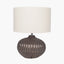 Cassius Bronze Textured Glazed Ceramic Table Lamp