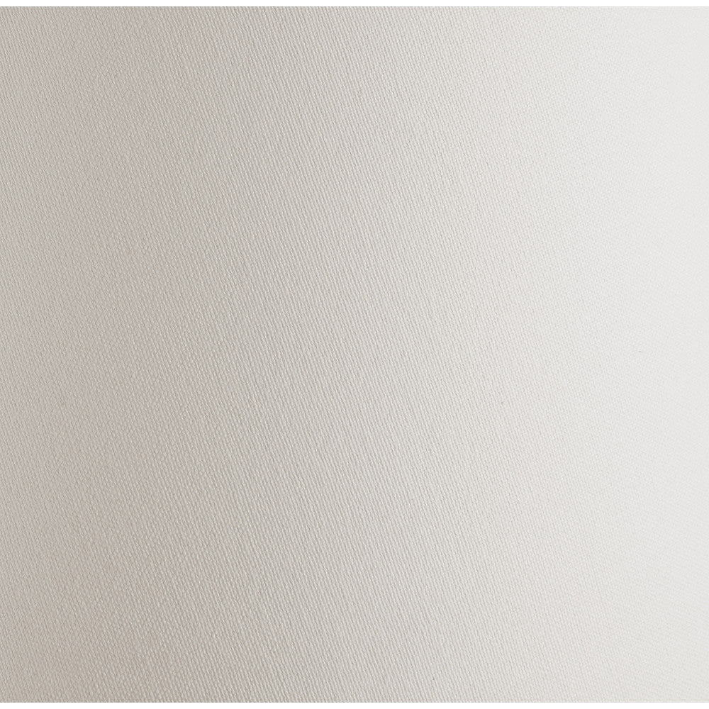 Atouk Textured Natural and Black Stoneware Table Lamp Base with Winston 35cm White Handloom Tapered Lampshade