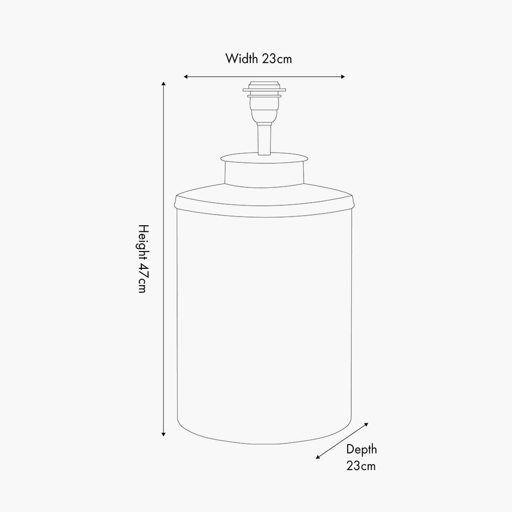 Deco Black Geo Art Deco Hand Painted Table Lamp - Base Only