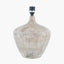 Manaia White Wash Textured Wood Table Lamp Base