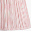 Alia Grey Wash Turned Mango Wood Table Lamp Base with Thiago 45cm Cinnamon Stripe Mushroom Pleat Tapered Lampshade