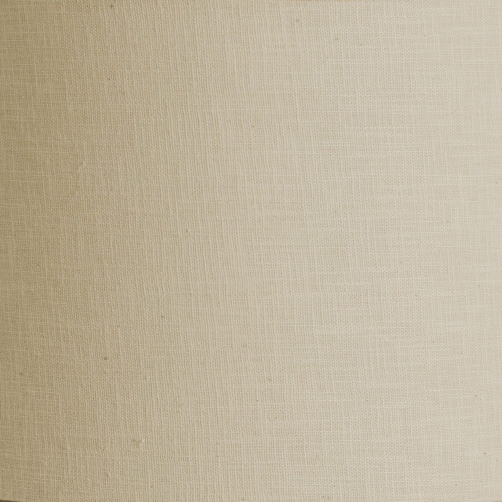 Alia Grey Wash Turned Mango Wood Table Lamp Base with Lino 40cm Cream Self Lined Linen Cylinder Lampshade