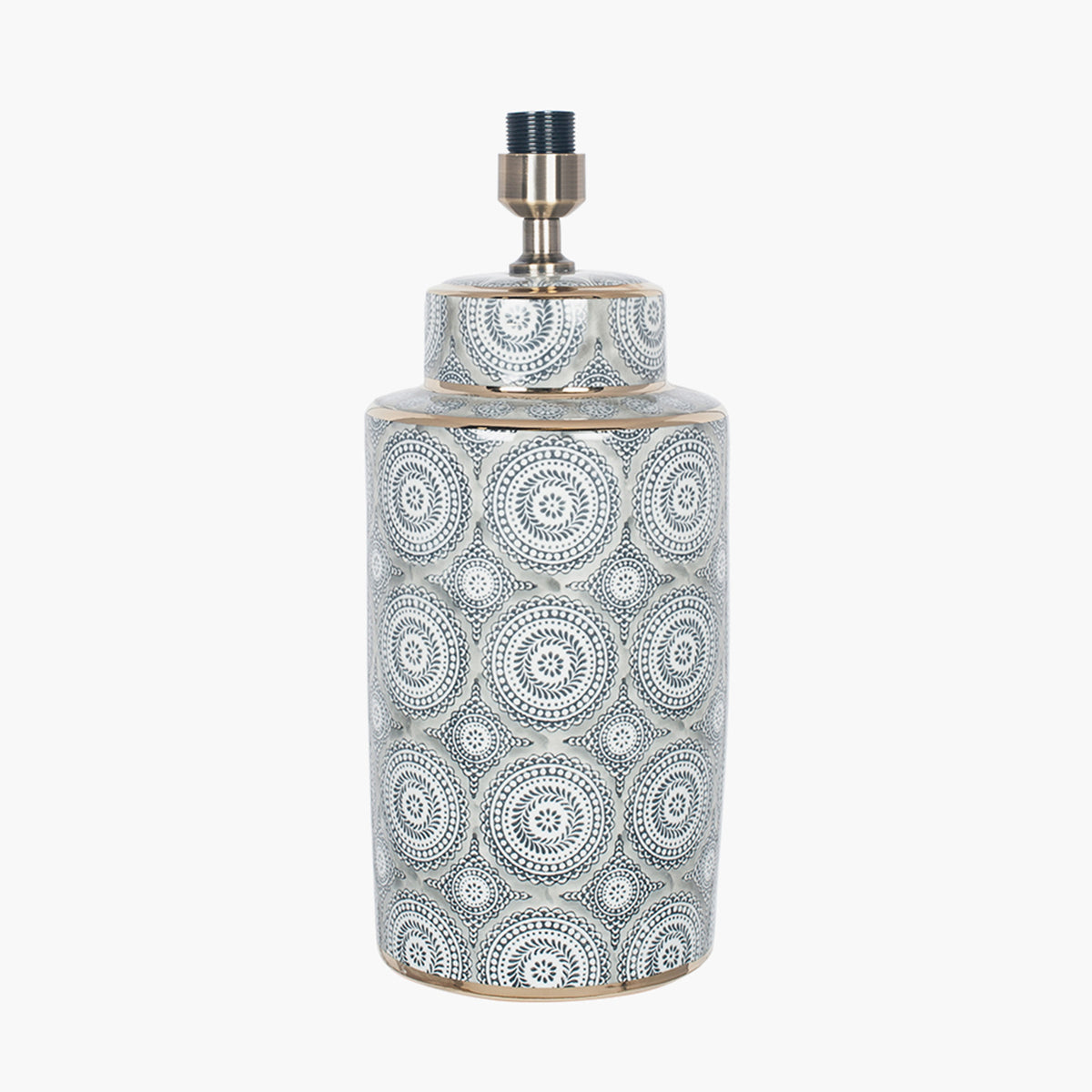 Kari Circle Pattern Ceramic Table Lamp - Base Only