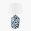 Fleur Blue Floral Ceramic Table Lamp - Base Only