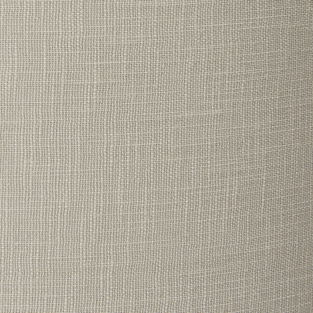Langston Matt Black Metal Column Table Lamp Base with Lino 40cm Grey Self Lined Linen Cylinder Lampshade